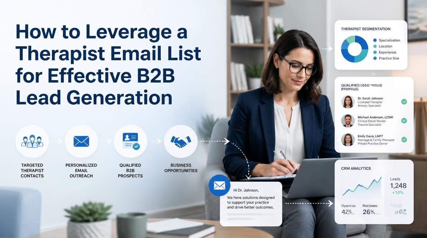 How to Leverage a Therapist Email List for Effective B2B Lead Generation