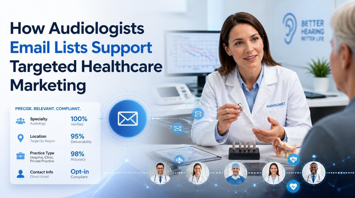 How Audiologists Email Lists Support Targeted Healthcare Marketing