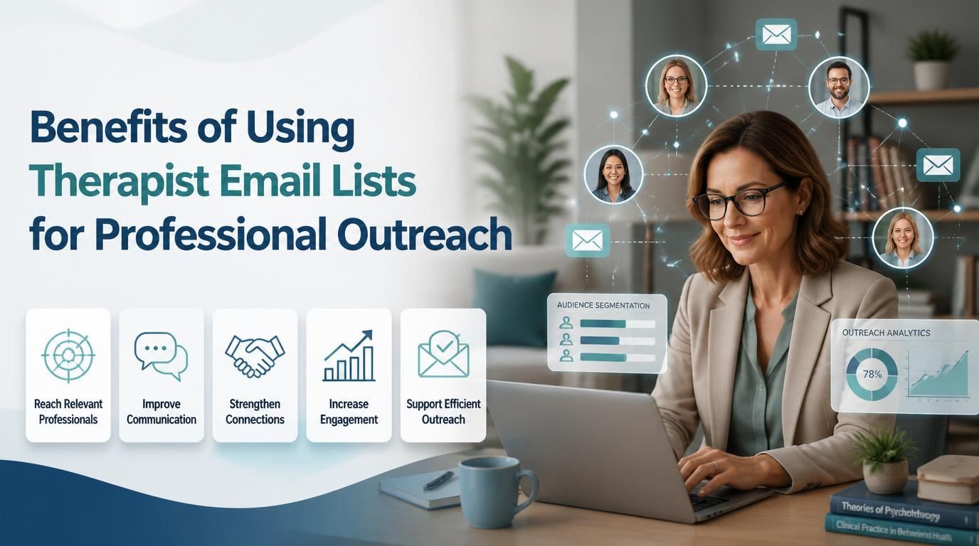 Benefits of Using Therapist Email Lists for Professional Outreach