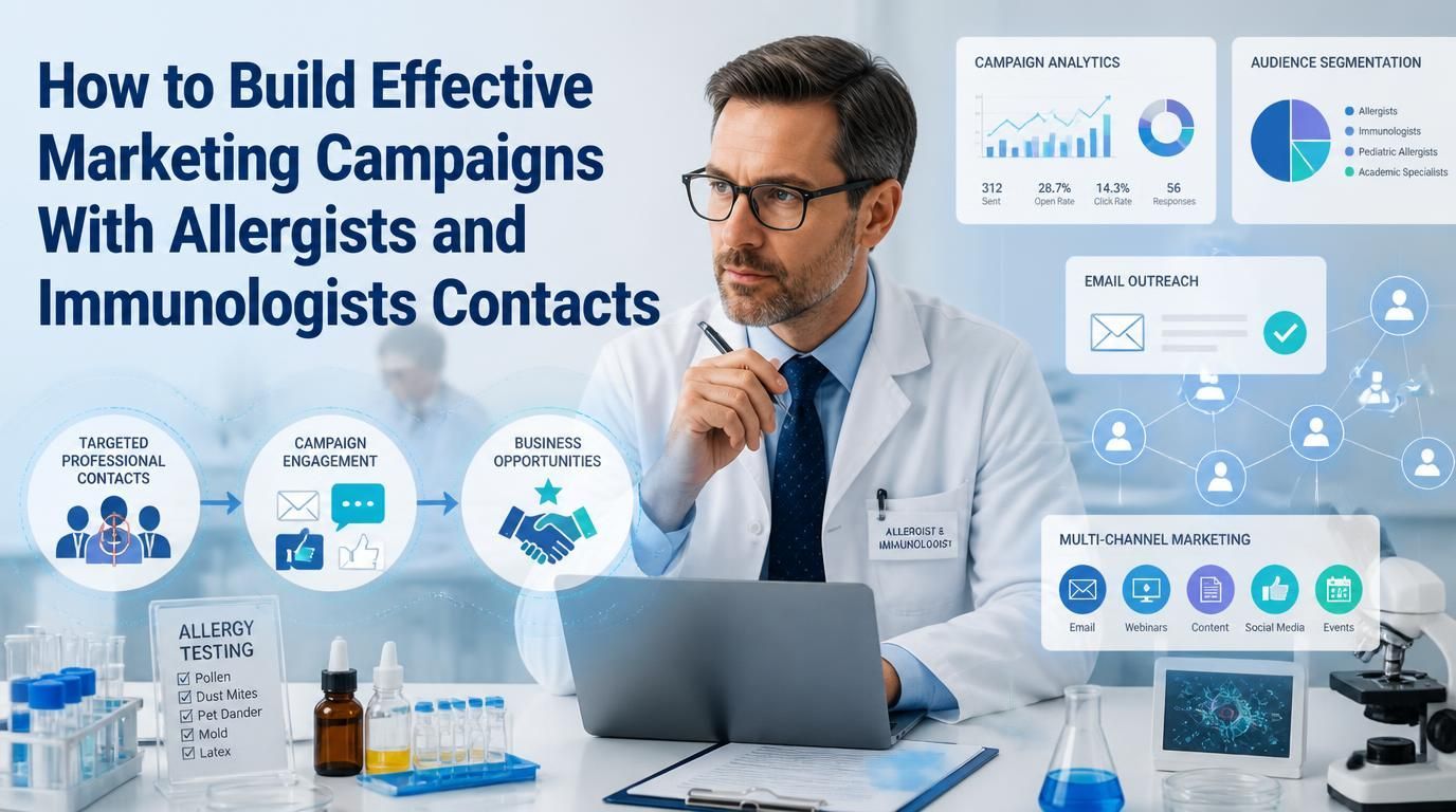 How to Build Effective Marketing Campaigns With Allergists and Immunologists Contacts