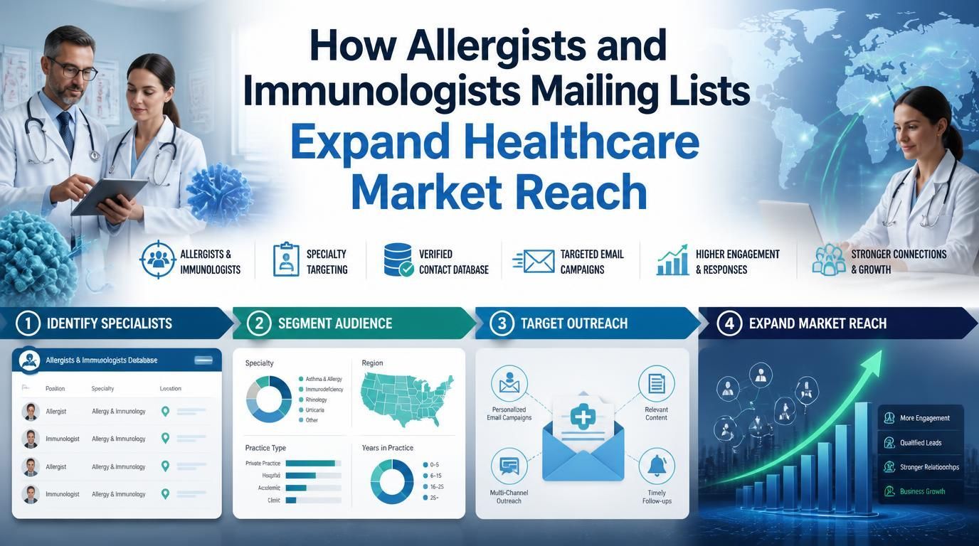 How Allergists and Immunologists Mailing Lists Expand Healthcare Market Reach