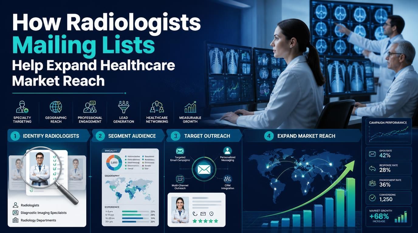 How Radiologists Mailing Lists Help Expand Healthcare Market Reach